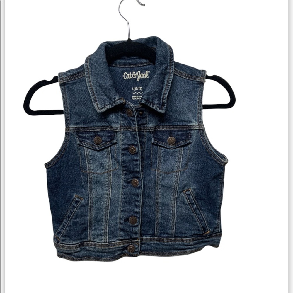 Cat & Jack denim‎ vest